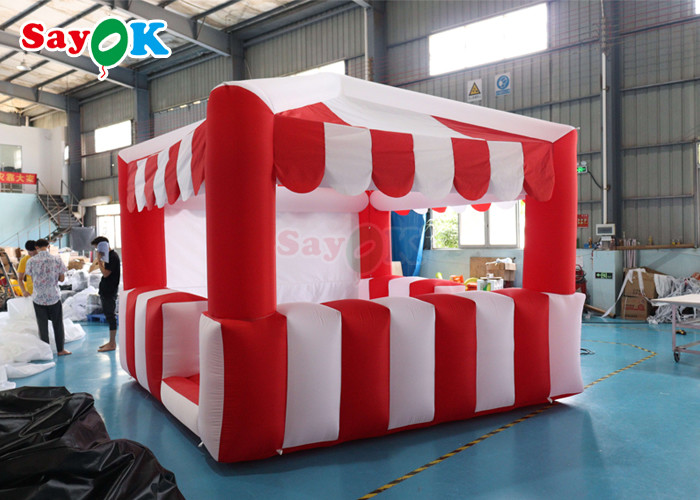 PVC Tarpaulin Inflatable Concession Booth Inflatable Kiosk Carnival Treat Shop