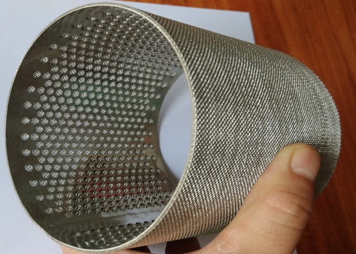 Wear Resistance Stainless Steel Sintered Wire Mesh Filters ISO9001 Approved