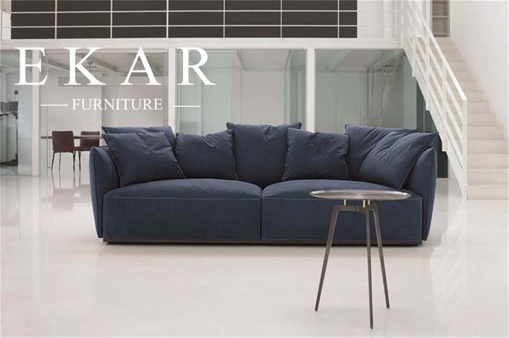 European Modern Simple Style Home Furniture Genuine Leather Sofa Sets Design