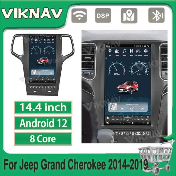 14.4inch Car radio For 2014-2019 Jeep Grand Cherokee Multimedia Player Android