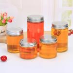 High Durability 300ml Food Storage Jars , Screw Lid Wide Mouth Glass Jars