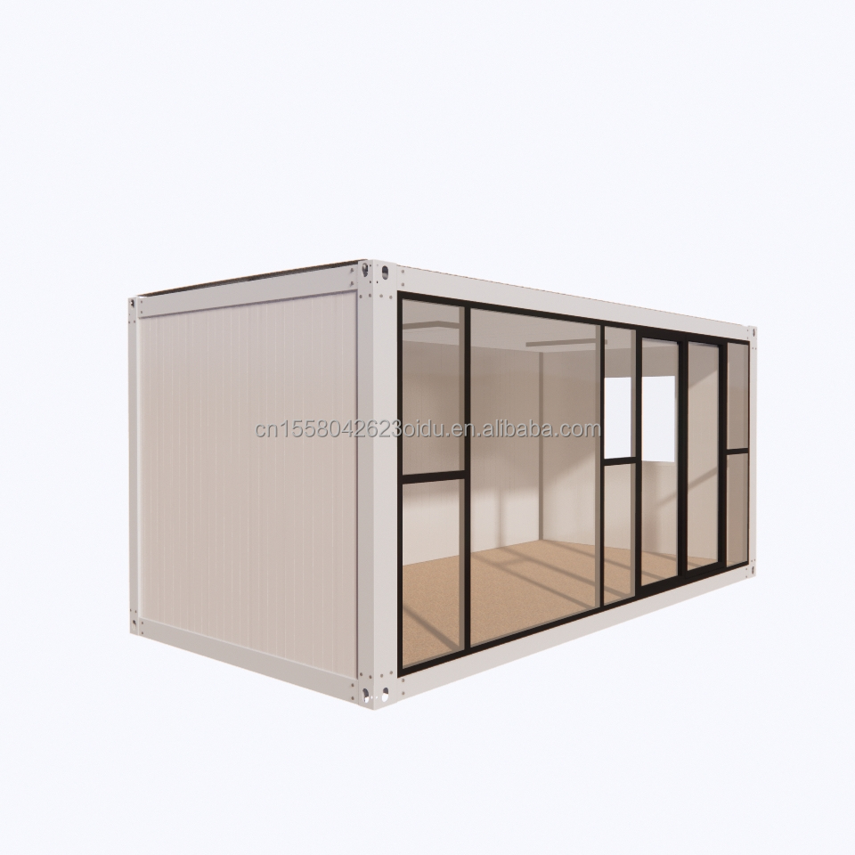 Galvanized Steel Bending 20ft Prefabricated Modular Steel Housing Eco-Friendly Container Homes for Outdoor Living Store