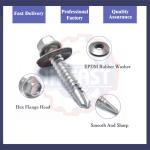 ISO Standard Black Yellow ZINC Finish Self Drilling Tek Screw for Sheet Metal