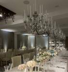 New Design Event Decorative 20 Arms Black Metal Candelabra For Wedding