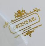 Fragrance Packaging Custom Logo Perfume Bottle Label Hot Stamping Transparent