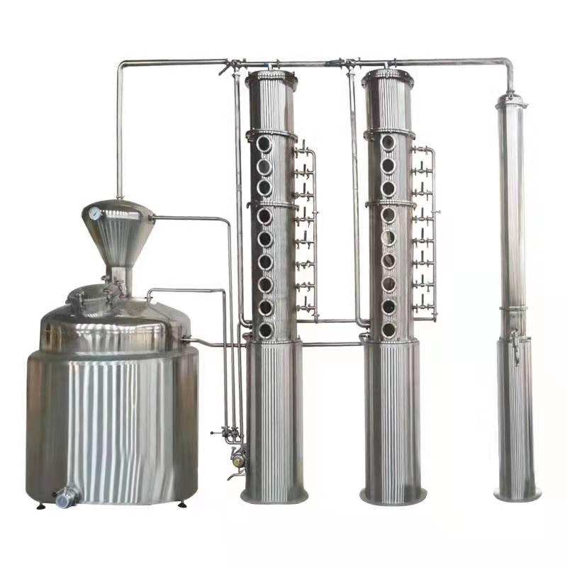 1.5KW 1000L 2000L Farms Alcohol Distillation Kit For Brandy Manufacturing Process