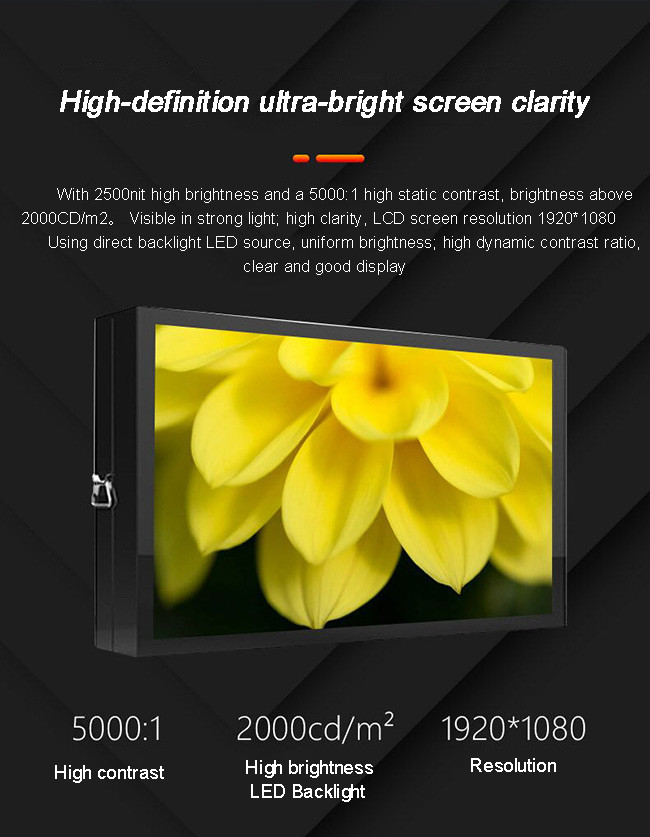 Outdoor Floor Standing 4K Digital Signage Screen With Advertising OMC Software for Street Park Airport