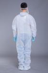 Waterproof Hooded Disposable Coverall With Elastic Cuff