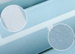Blue Self Adhesive 3D Brick Effect Wallpaper Non Woven Materials , Pre - Pasted