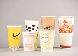 Wholesale Custom Printing Cold Paper Cups Take Out For Soda / Iced Tea , Eco - Friendly from china suppliers