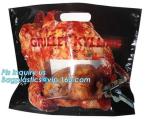 Anti Fog Hot Rotisserie Chicken Bags, Microwaveable Roasted meat Packaging Bag