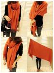 Women's Men Lady Large Warmer Long Cape Cashmere Wool Shawl Wrap scarf Scaf