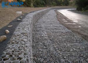 Wholesale Galvanized Gabion Wall Baskets , Stone Cage Wall For Construction Road Protection from china suppliers