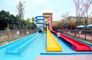 Wholesale Stimulating Fiberglass Water Park Slide / High Speed Water Play Equipment For Adults from china suppliers