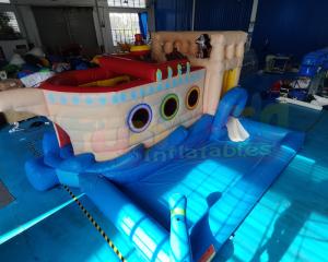 Wholesale 0.55mm PVC Inflatable Bounce House Combo Water Slide Bouncer from china suppliers