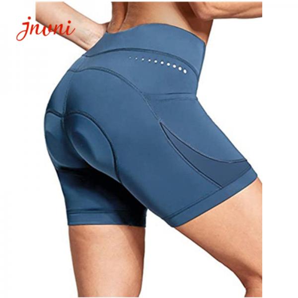 Quality 5" Women'S Bike Shorts 4D Padded Pockets Bike Cycling Shorts Spin Gel UPF50+ for sale