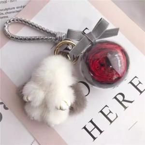 Wholesale New Design Round Flowers Car Hanging Pendant Box Preserved Flower Christmas gift from china suppliers