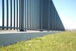 Powder Coated RAL 9001/Black Vertical Bar Fence