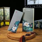 New paper rigid gift box silver jewelry box/bag bracelet necklace bracelet
