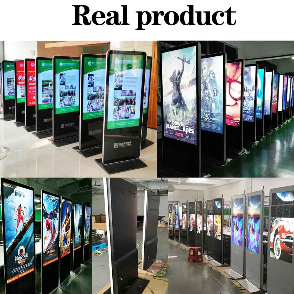 VETO Indoor Floor Standing LCD Advertising Display 49 55 65 Inch 4K Vertical Interactive Touch Signage For Retail Store