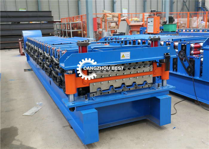 Metal Double Layer Cold Roll Forming Machine For Roofing Sheets & Tile Steel Profile