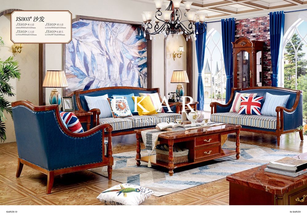 Latest European American Design Furniture Living Room Sets Leather Sofa Set Designs