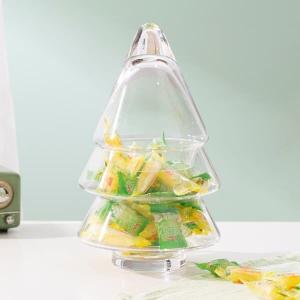 Wholesale Handmade Clear Glass Christmas Tree Storage Jar 29 Oz 825ml For Candy from china suppliers