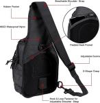 Tactical Shoulder Sling Bag Small Outdoor Chest Pack For Men Traveling, Trekking