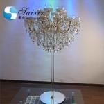 ZT-325L New custom wedding decoration centerpieces 18 arms gold crystal
