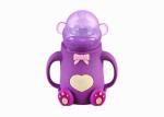 Wide Neck Silicone Baby Feeding Bottle Bear Shape With Handle FDA Approved