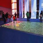 Indoor SMD3535 Sound Active Dj Led Disco Dance Floor Warm White Beam Panels