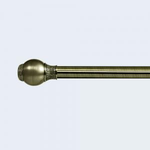 Wholesale 25MM Classic Ball shape Finial Anti-Brass color 6M Curtain Pole With Bracket Bedroom Decor from china suppliers