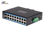 DC12V 1000mb/S 16 Ethernet Port Fiber Optic POE Switch