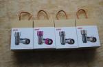 2.4 A dual USB Interfaces Stainless Steel In-Car Charging Adaptor