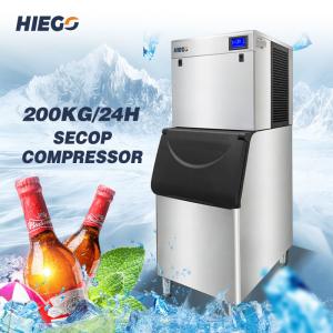 Wholesale Commercial 450 Lb Ice Machine 200kg Electric Ice Cube Maker 1100kg Storage Bin from china suppliers
