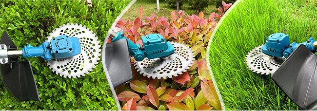 Electric Cordless Portable Grass Trimmer Lithium Battery Brush Cutter Mowing Tool
