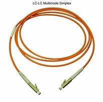 Multimode LC to LC Simplex Fiber Optic Patch Cord with 3.0mm Orange PVC Jacket