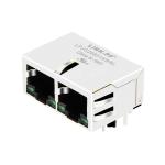 LPJG28851AWNL 10/100/1000 Base-T Tab Up Green/Green LED 1x2 Port RJ45 Magnetic