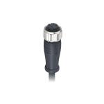 Waterproof M16 4 Pin Connector Female Contacts Molded 0.5m Pur 4x16awg Cable