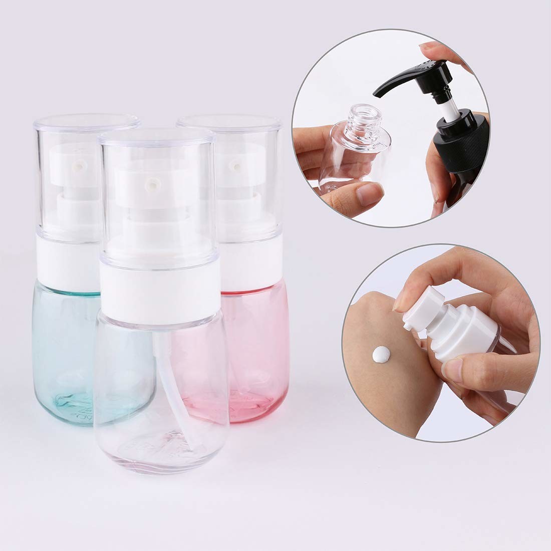 Smooth Surface Cosmetic PETG Bottle BPA Free Plastic Lotion Containers