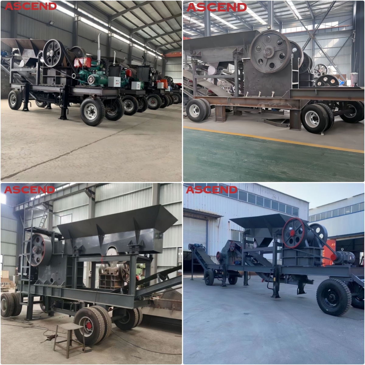 PE 150x250 Mobile Gold Copper Iron Diesel Engine Portable Jaw Crusher