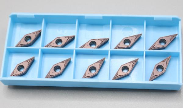 Carbide Turning Inserts Rhombic 35° Coating Lathe Carbide Inserts For Finishing