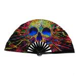 Large Size Bamboo Customized Hand Fans Rave Fan Loud Fan 33cm 13inch