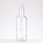 750ml Vodka Glass Bottle with Lid Finish and Customized Logo in Flint Glass