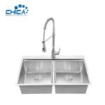 Stainless Steel Corner Sink Quality Control Procedure Double Bowl Handmade House