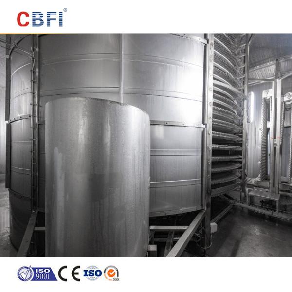 Industrial Spiral Freezer Function/IQF Blast Freezer Food Quick Frozen Machine