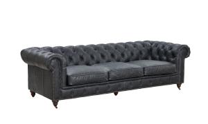 Wholesale Comfortable Three Seater Leather Sofa Customed Color Living Room Decoration from china suppliers