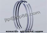 Chrome Plated Komatsu Spare Parts S6D155 Piston Ring Set 6128-31-2060 6128-31