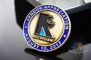 Wholesale Despoke Zinc Diecast Custom Challenge Coins Promotional Coins Eagle Logo from china suppliers