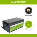 12.8v 400ah Lifepo4 Battery Lithium Ion Battery Pack Solar System Travel Caravan